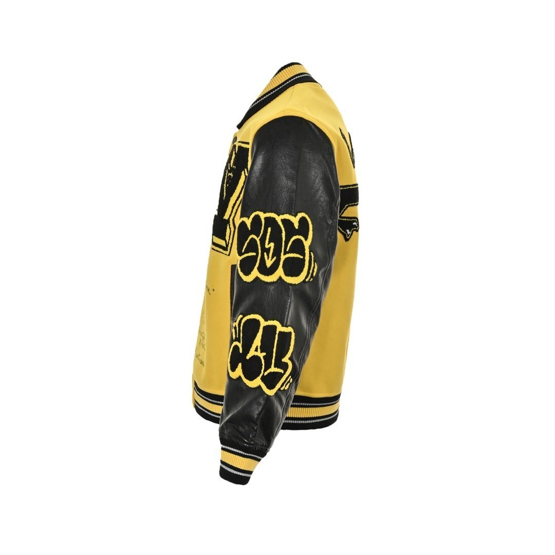 Louis Vuitton Embroidered Varsity Blouson Yellow - Afbeelding 2