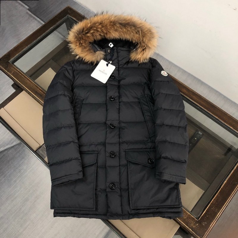 Moncler Clunye Hooded Mid-Length Down Jacket Black - Afbeelding 2