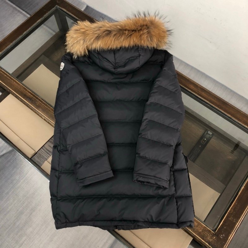 Moncler Clunye Hooded Mid-Length Down Jacket Black - Afbeelding 3