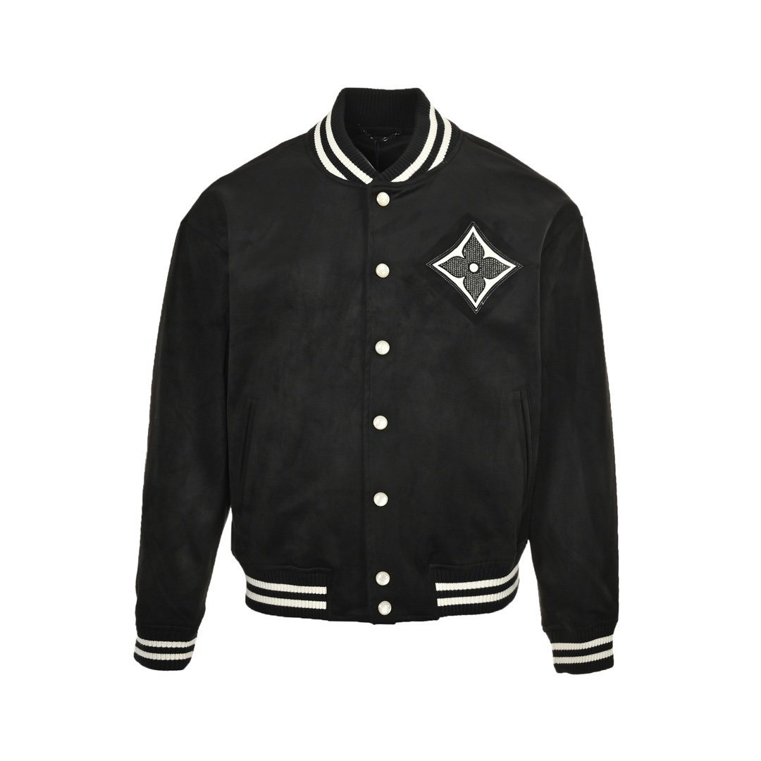 Louis Vuitton Embellished Lambskin Bomber Blouson