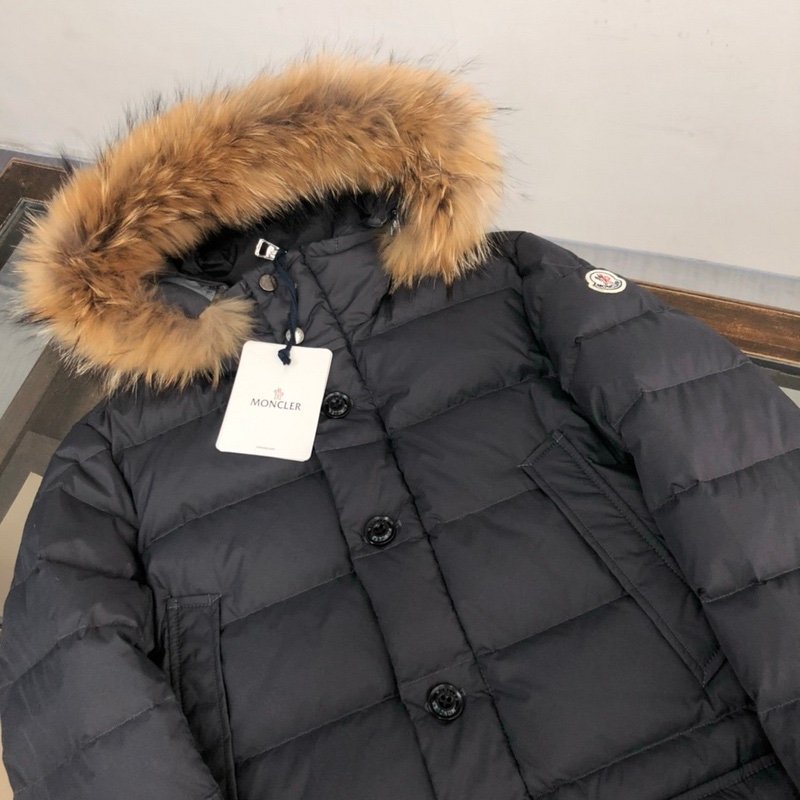 Moncler Clunye Hooded Mid-Length Down Jacket Black - Afbeelding 6