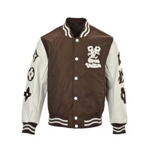Louis Vuitton Varsity Blouson Brown Leather