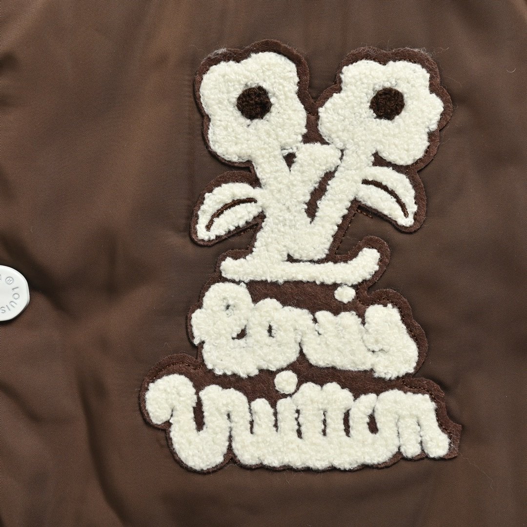 Louis Vuitton Varsity Blouson Brown Leather - Afbeelding 5