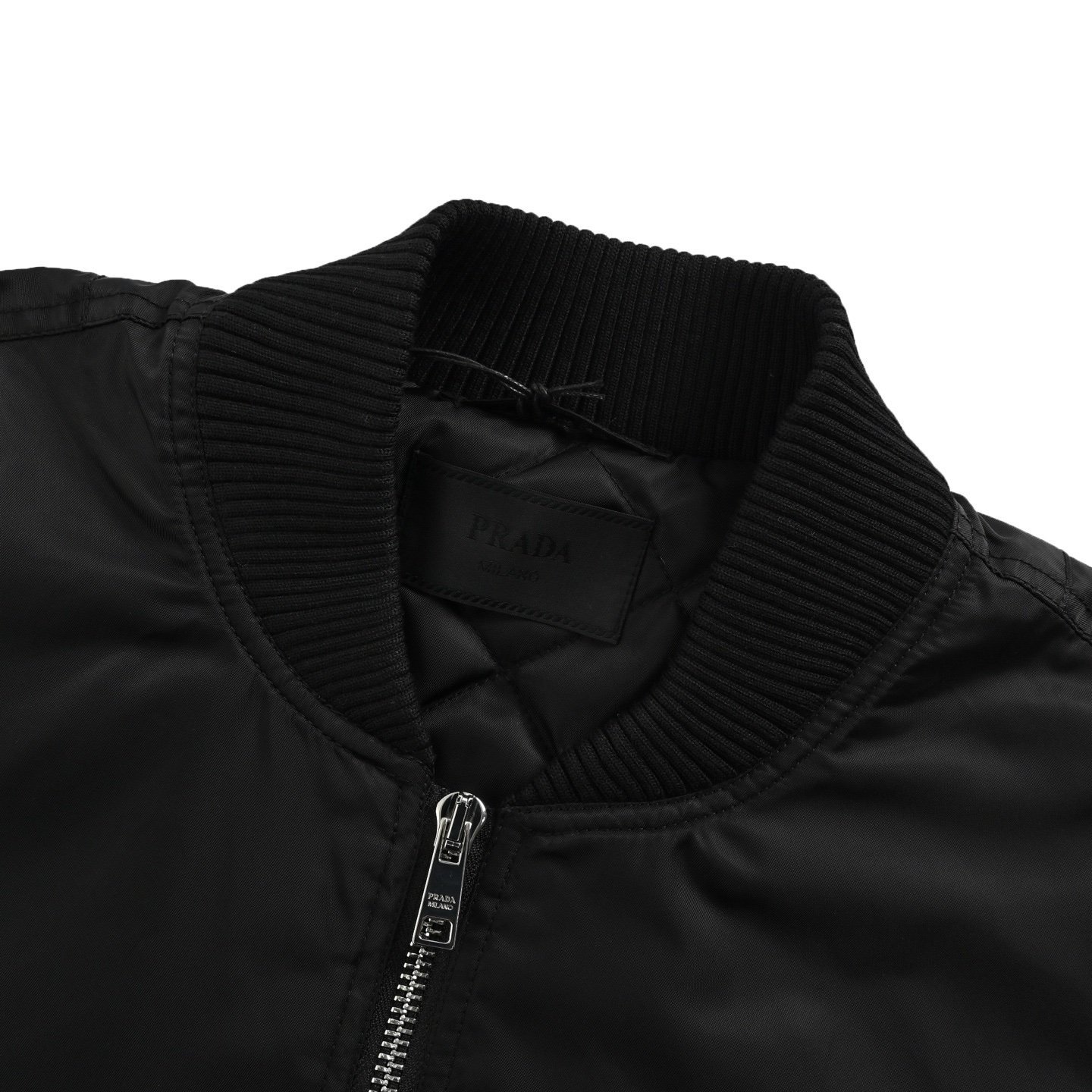 Prada Re-Nylon Bomber Jacket Black - Afbeelding 4