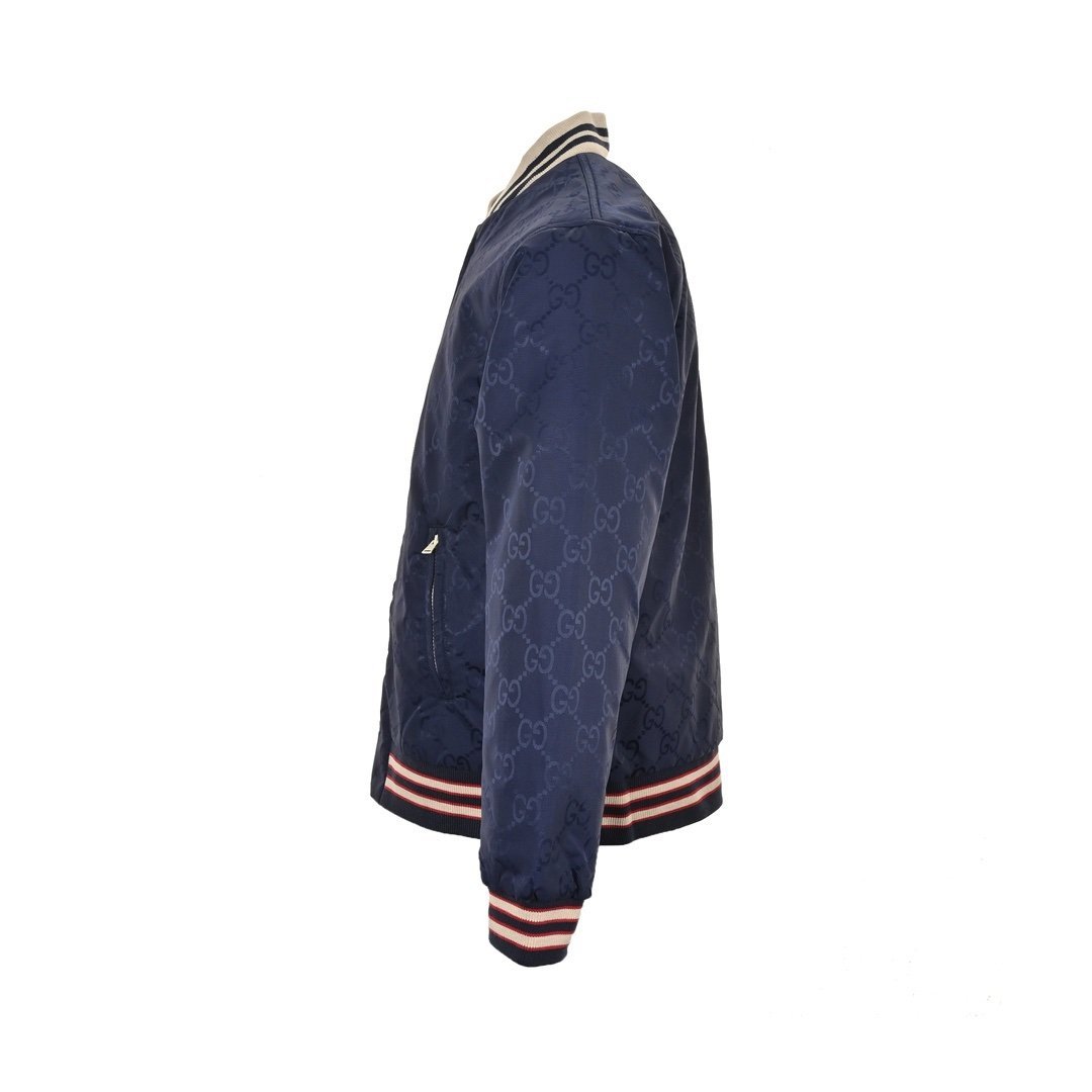 Gucci Reversible Nylon Canvas Jacket in Dark Blue - Afbeelding 3