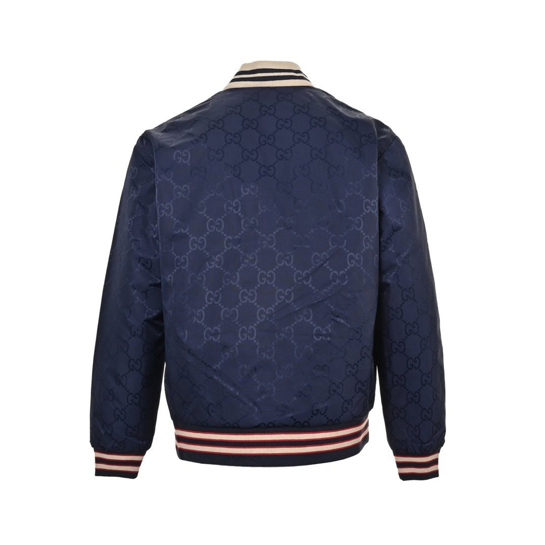Gucci Reversible Nylon Canvas Jacket in Dark Blue - Afbeelding 4