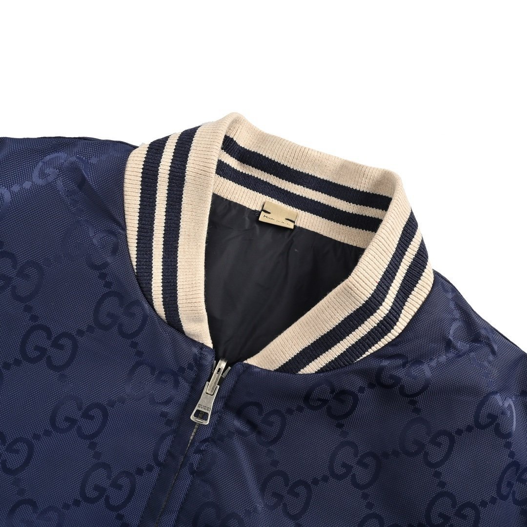 Gucci Reversible Nylon Canvas Jacket in Dark Blue - Afbeelding 5
