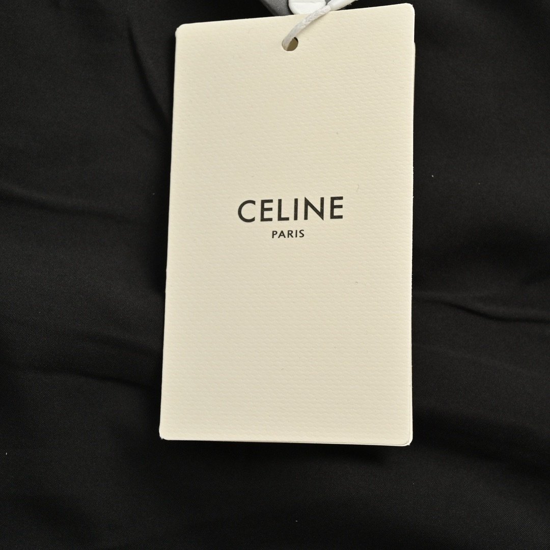 Celine Black Logo Embroidered Corduroy Cotton Zipped Bomber Jacket - Afbeelding 8
