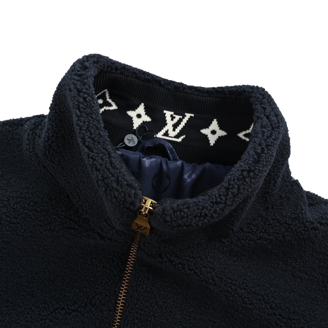 Louis Vuitton Technical Fleece Blouson Navy - Afbeelding 4