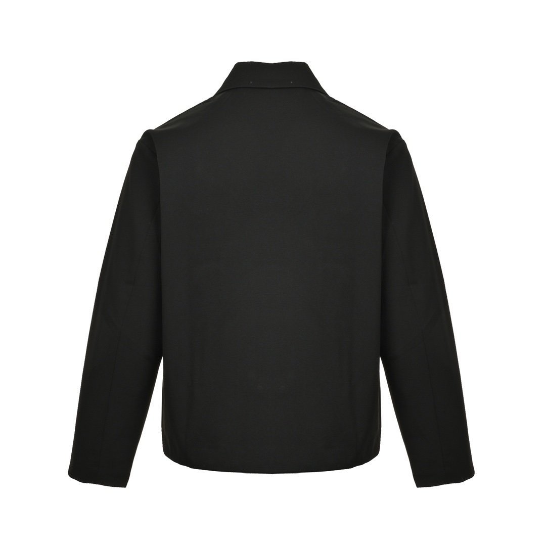 Loewe Wool Workwear Jacket In Black - Afbeelding 3