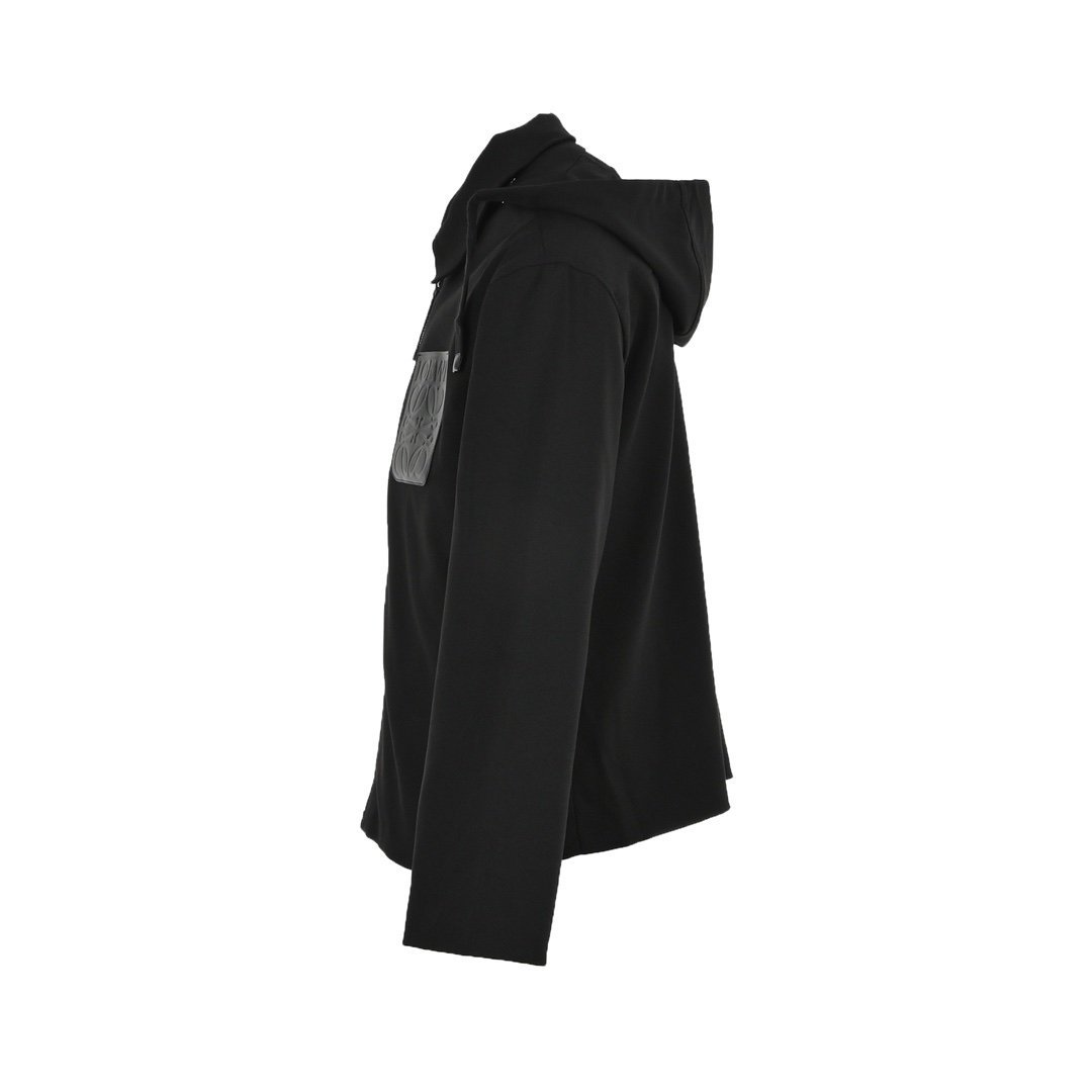 Loewe Hooded Anagram Zip Parka In Black - Afbeelding 2