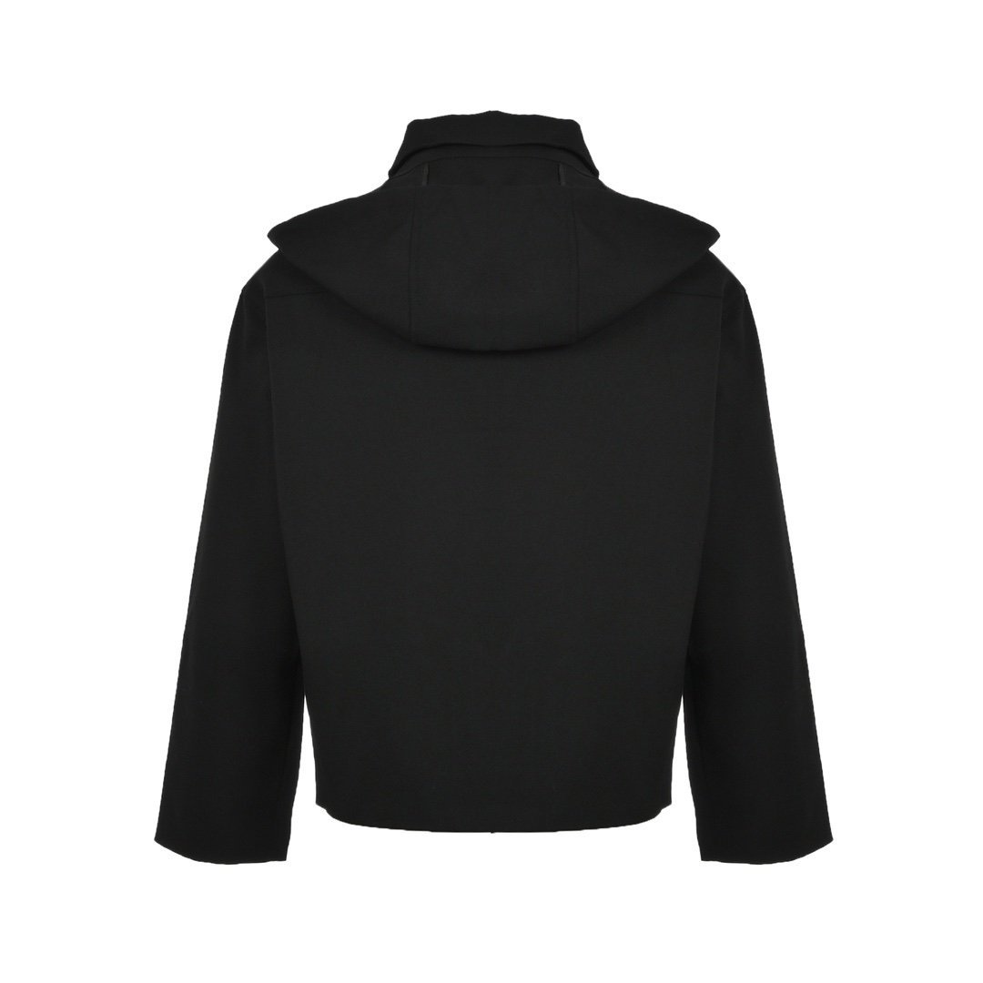 Loewe Hooded Anagram Zip Parka In Black - Afbeelding 3