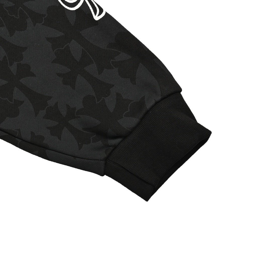 Chrome Hearts Cemetery Print Hoodie Black - Afbeelding 6