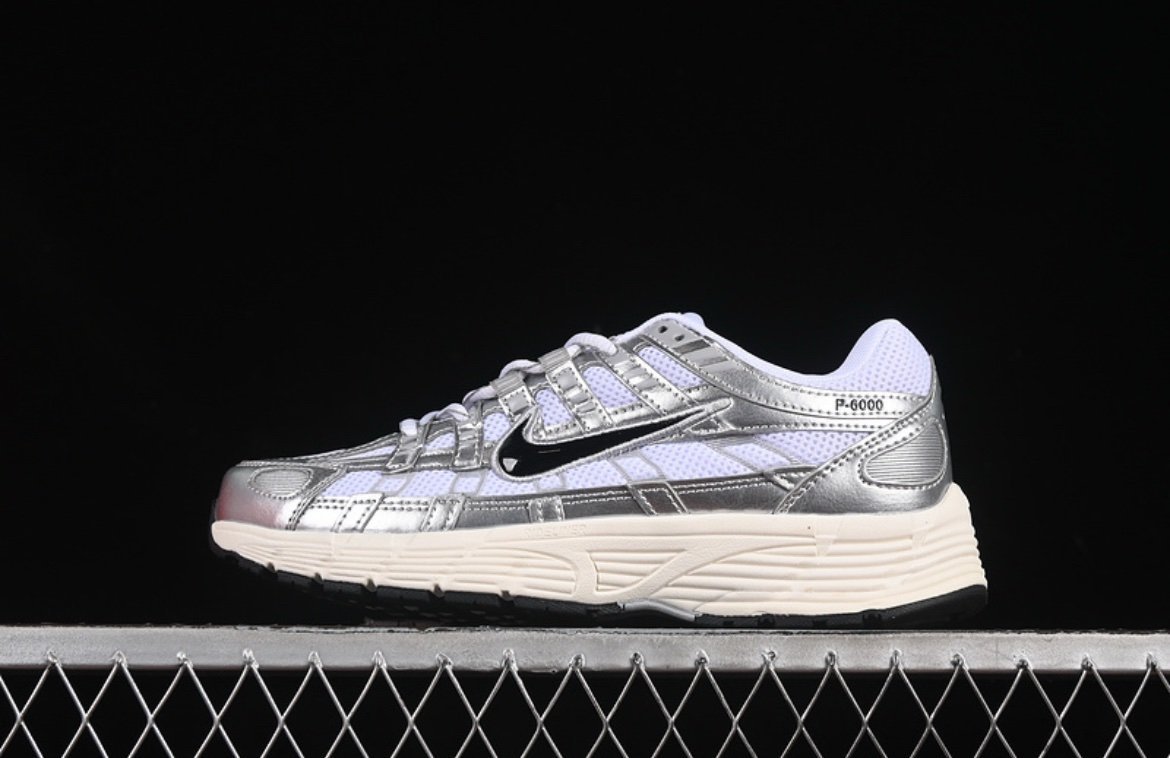 Nike P-6000 White Metallic Silver Flat - Afbeelding 2