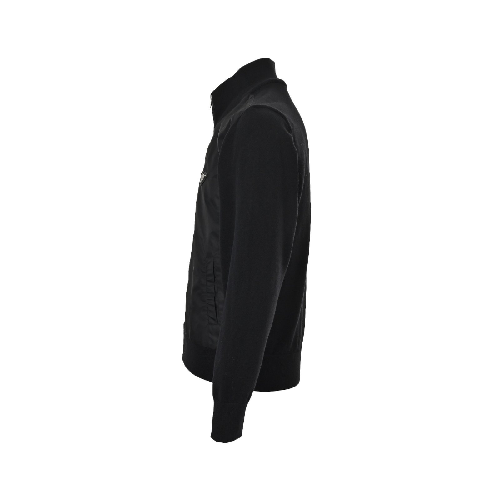Prada Black Zip Re-Nylon Jacket - Afbeelding 2