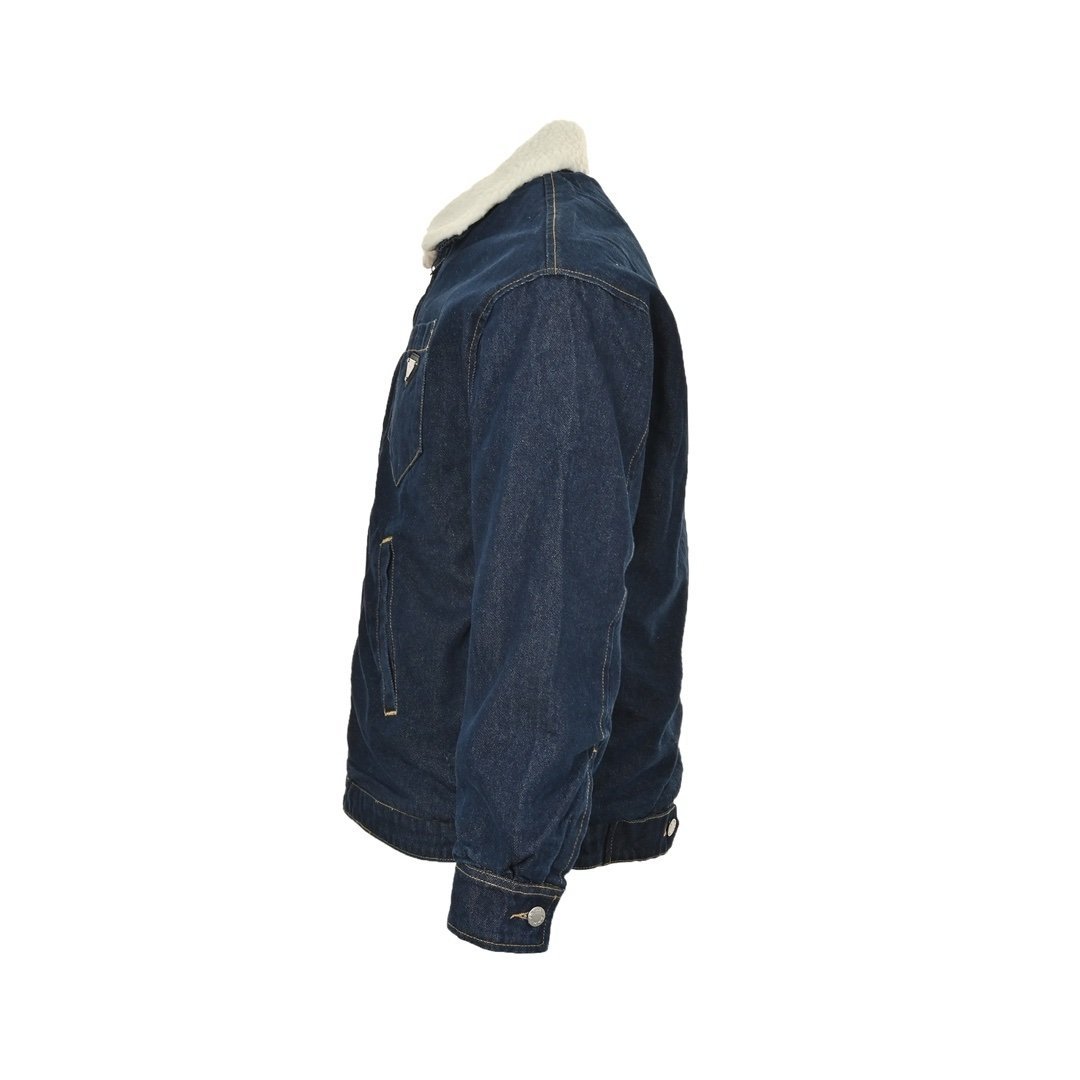 Prada Padded Denim Jacket Navy - Afbeelding 2