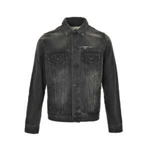 Alternative view of Off-White Printer Denim Jacket In Black
