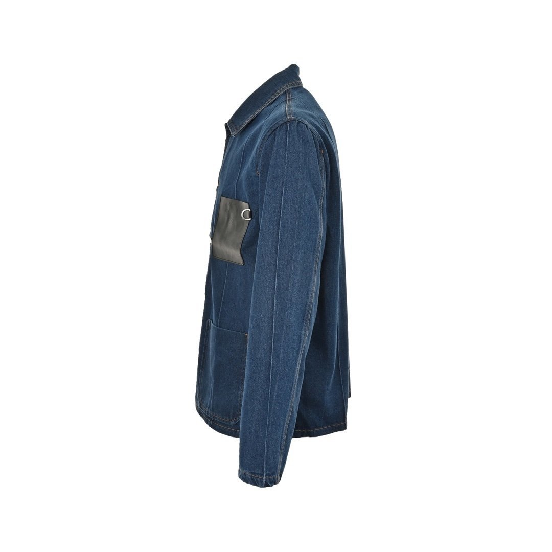 Loewe Anagram Workwear Jacket Denim Blue - Afbeelding 2