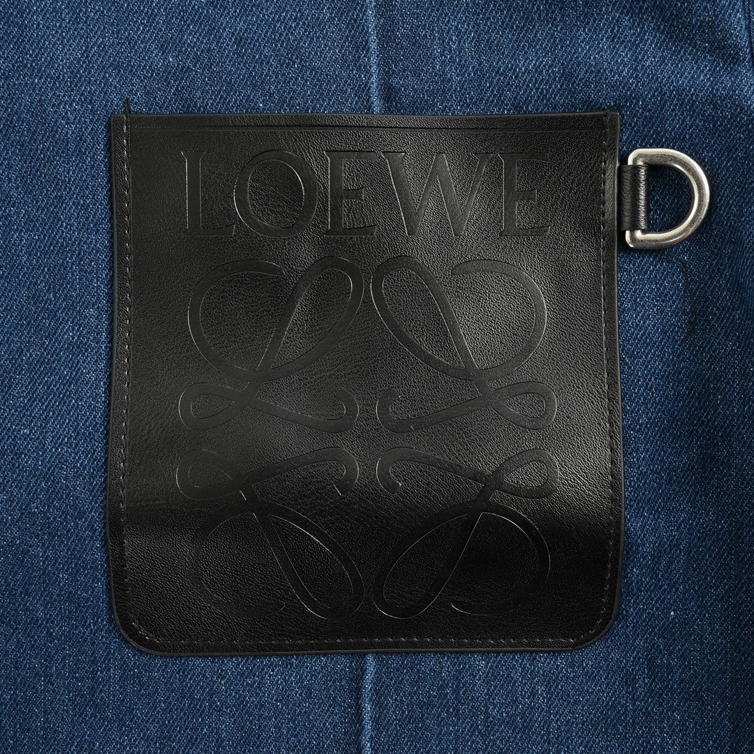 Loewe Anagram Workwear Jacket Denim Blue - Afbeelding 4