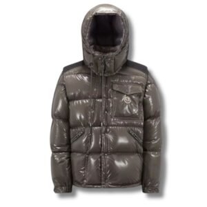 Moncler Karakorum Ripstop Hooded Down Jacket Khaki