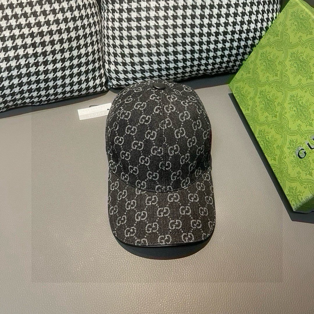Gucci GG Supreme Baseball Cap Black White - Afbeelding 2