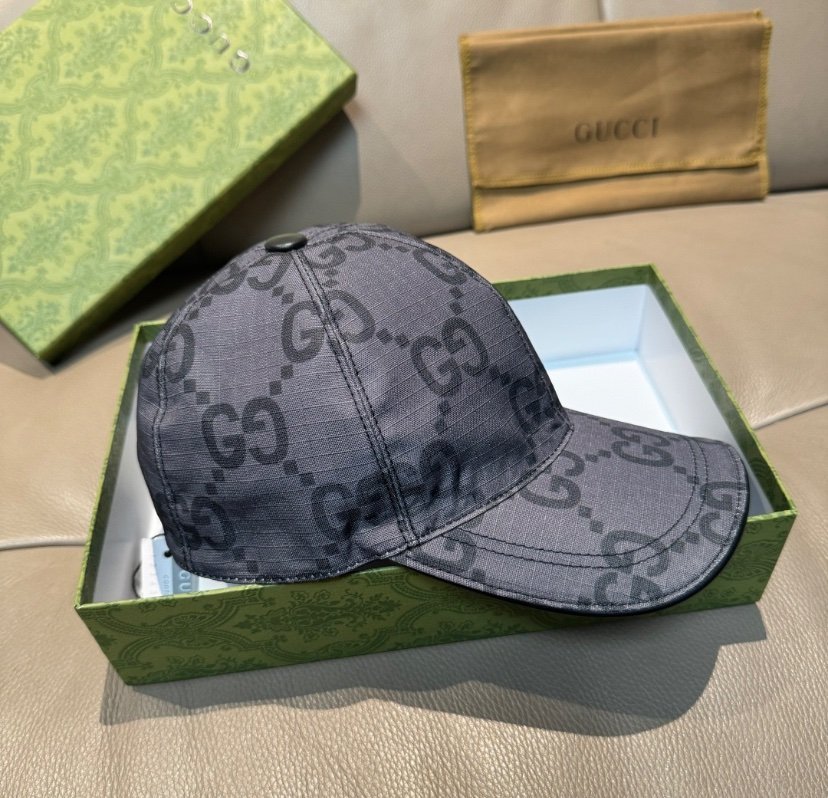 Gucci GG Ripstop Baseball Cap Grey - Afbeelding 4
