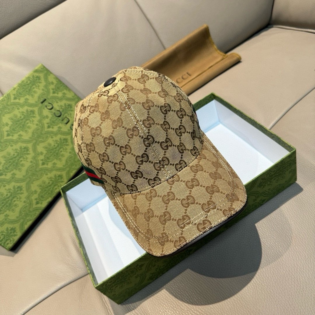 Gucci GG Canvas Baseball Cap Beige - Afbeelding 3