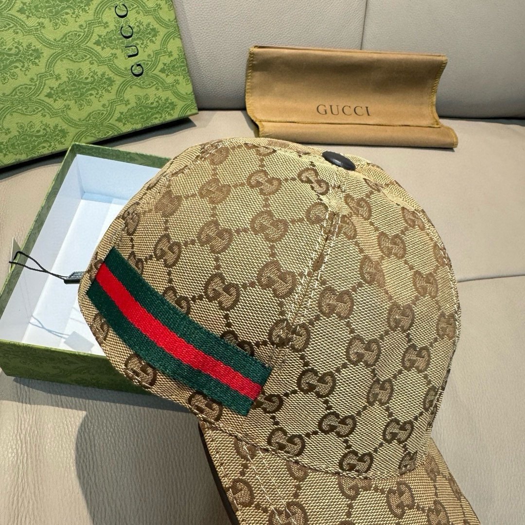Gucci GG Canvas Baseball Cap Beige - Afbeelding 4