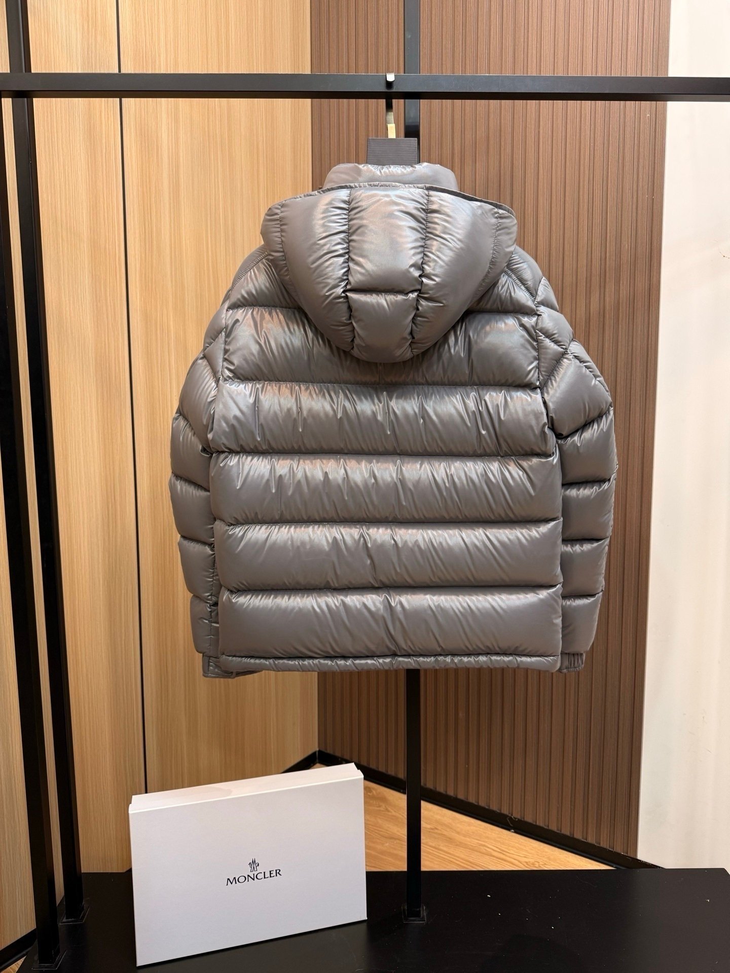 Moncler Maya Hooded Down Jacket Grey - Afbeelding 7