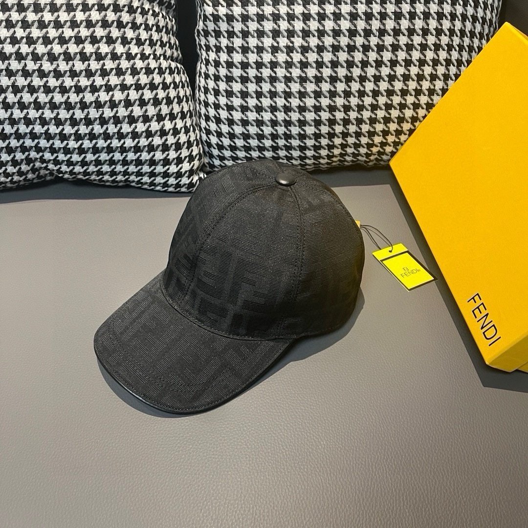 Fendi Monogram Baseball Cap Black - Afbeelding 2