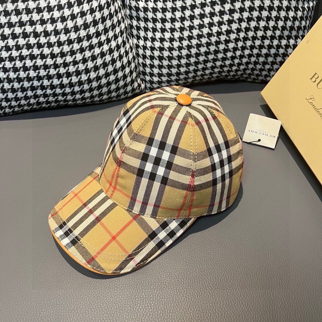 Burberry Check Cap Beige - Afbeelding 4