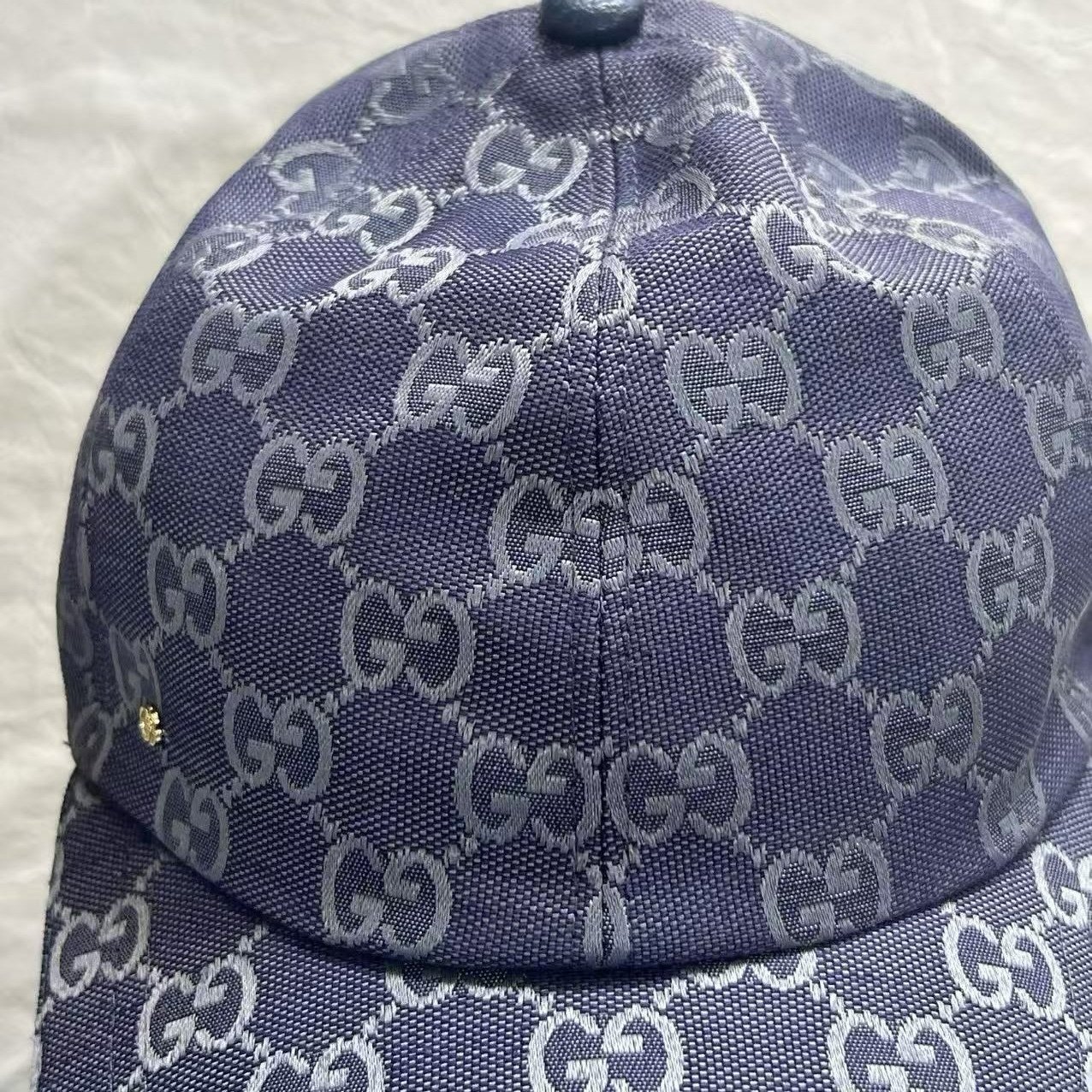 Gucci GG Canvas Baseball Cap Blue White - Afbeelding 5
