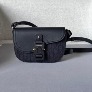 Alternative view of Dior Oblique Mini Saddle Messenger Bag Black