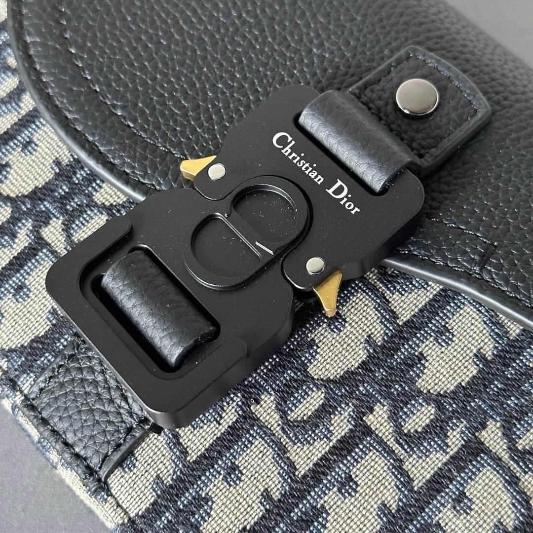 Dior Oblique Mini Saddle Messenger Bag - Afbeelding 7