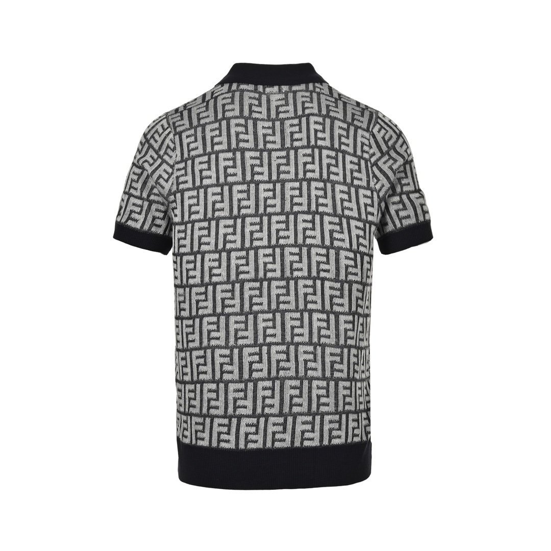 Fendi Monogram Pattern Polo Shirt - Afbeelding 3
