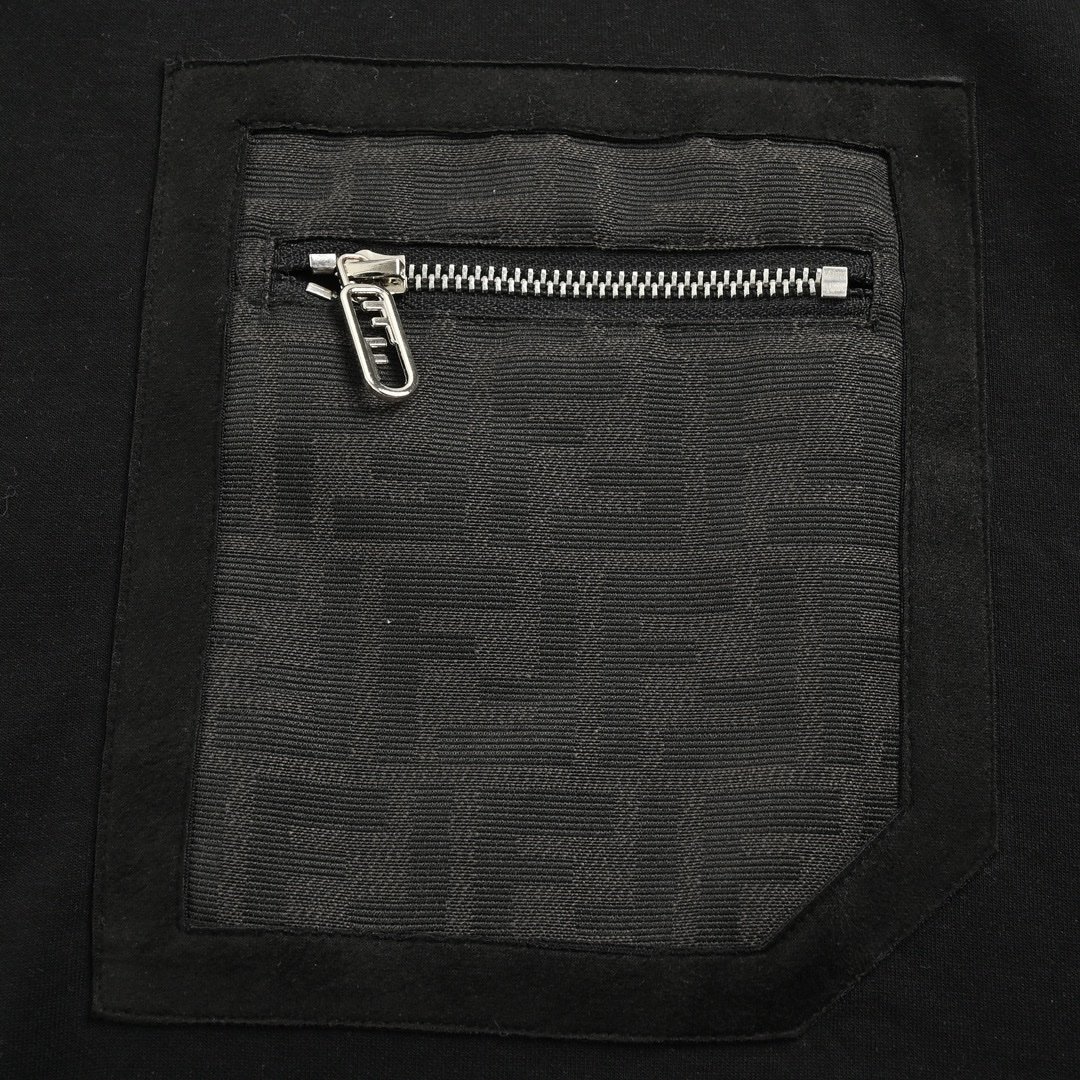 Fendi FF Monogram Pocket Oversized T-Shirt Black - Afbeelding 5