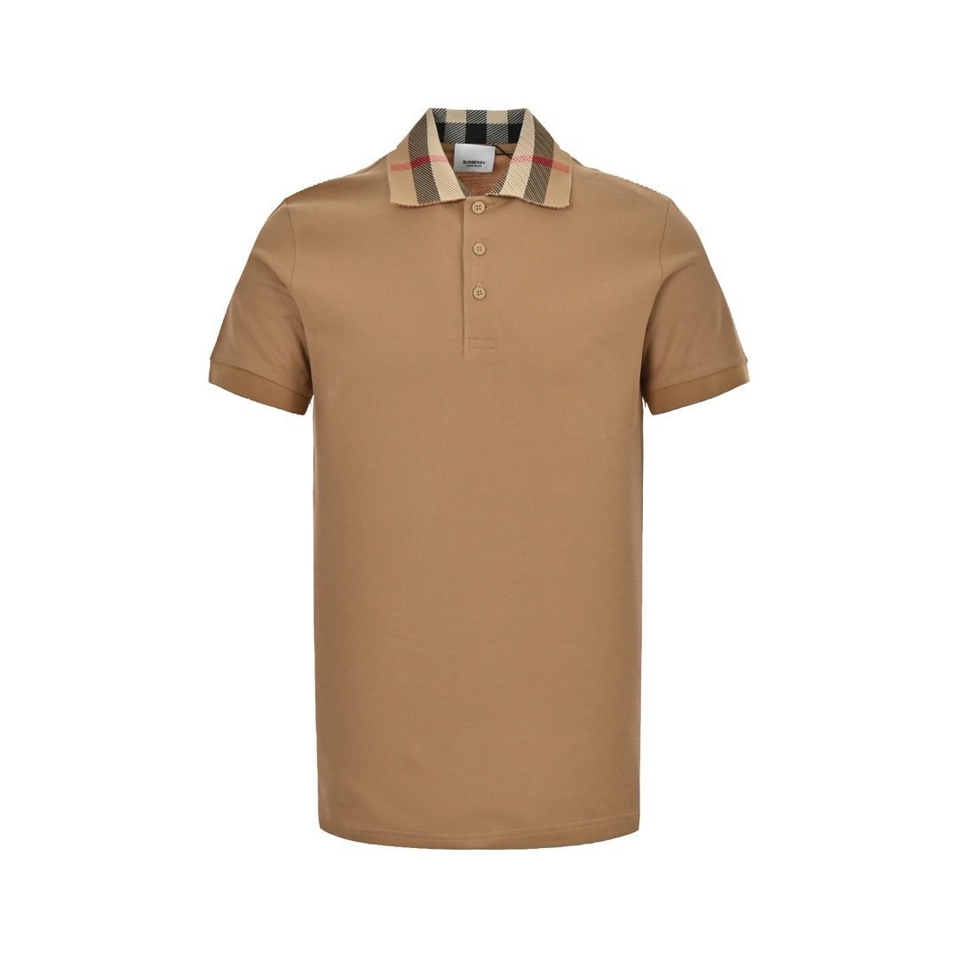 Burberry Cody Check Polo Shirt Brown