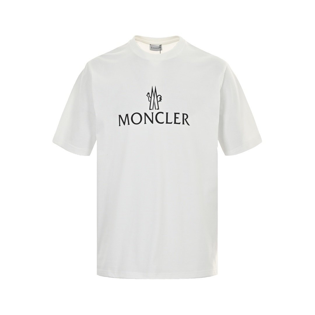 Moncler Optical Logo White Cotton T-Shirt