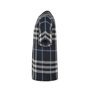 Alternative view of Burberry Check Cotton T-Shirt White/Dark Blue