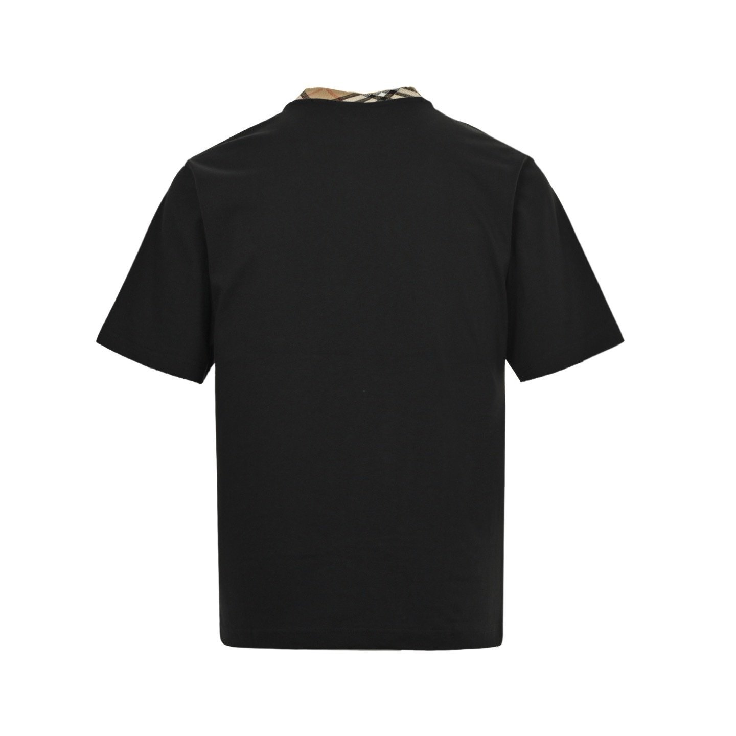 Burberry Trim Cotton T-Shirt In Black - Afbeelding 3