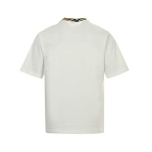 Alternative view of Burberry Trim Cotton T-Shirt In Chalk White