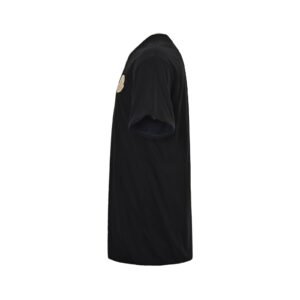 Alternative view of Moncler White Logo Cotton Jersey T-Shirt Black