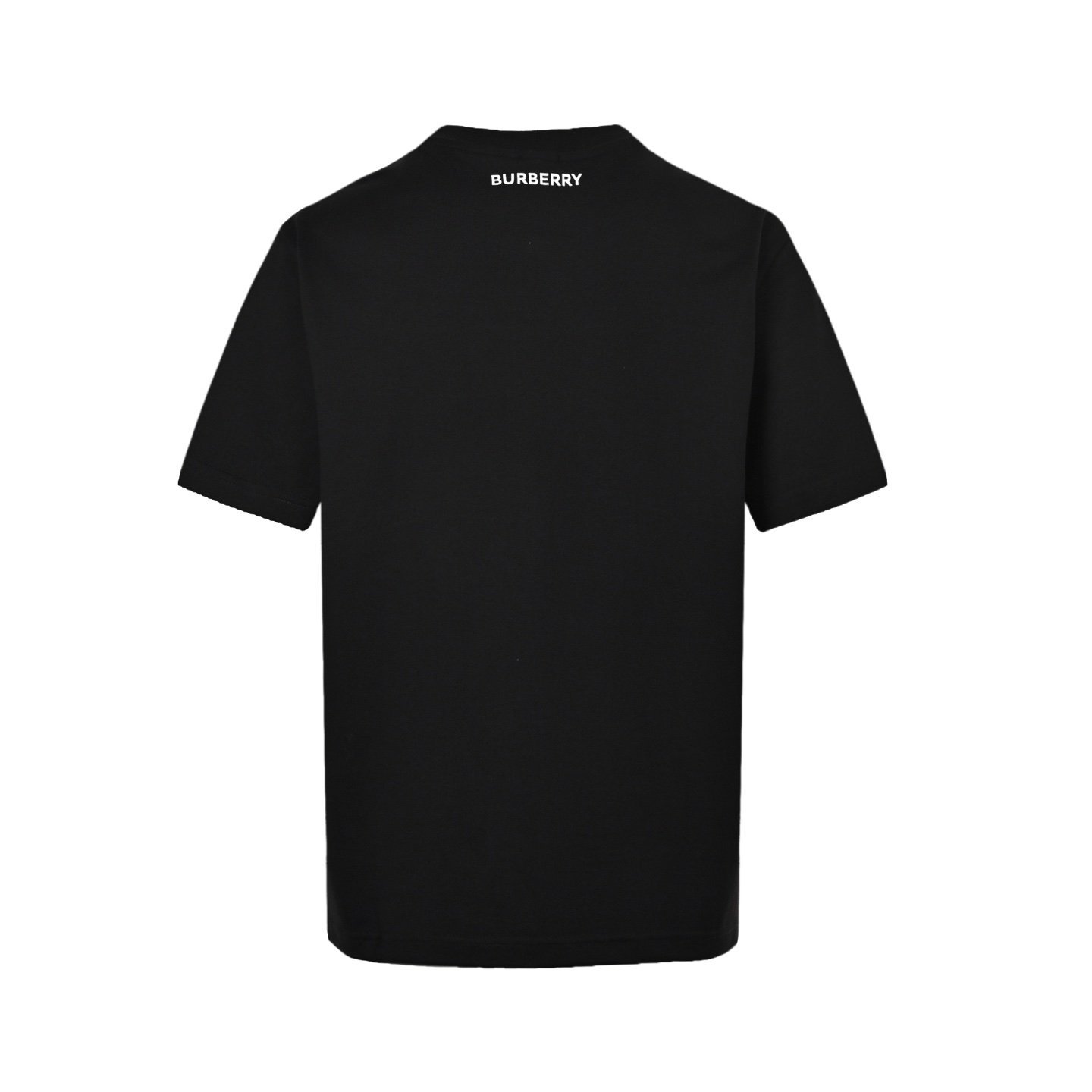 Burberry T-Shirt Check Logo Print Black - Afbeelding 2