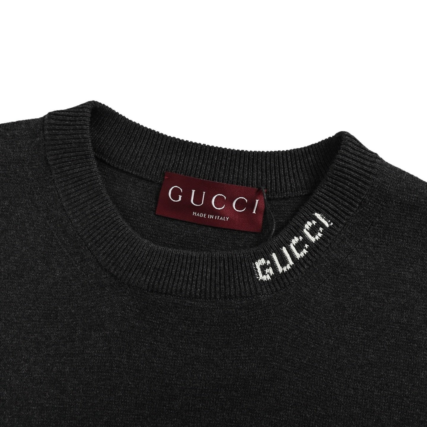 Gucci Silk Cotton T-Shirt In Grey - Afbeelding 4