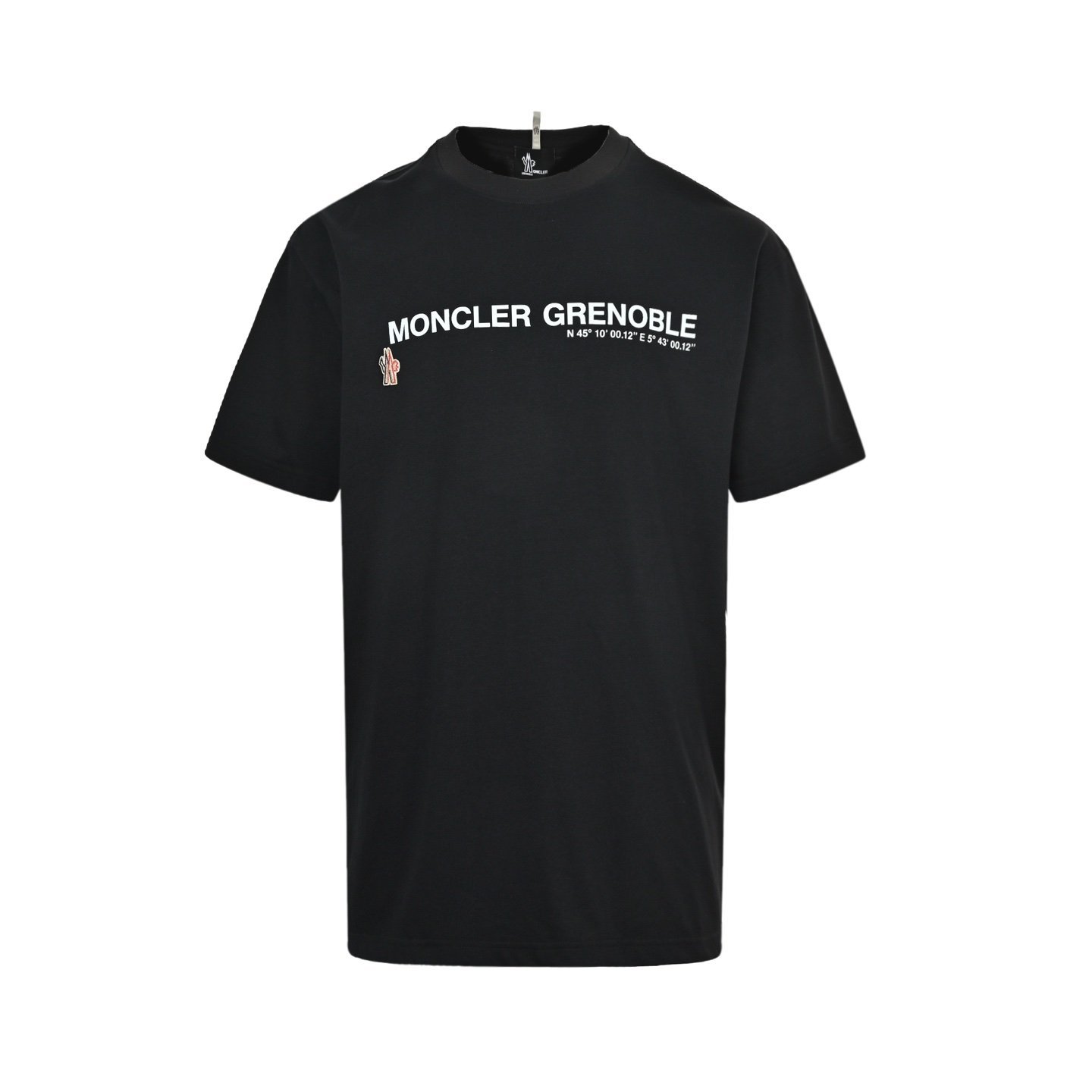Moncler Logo Cotton T-Shirt In Black