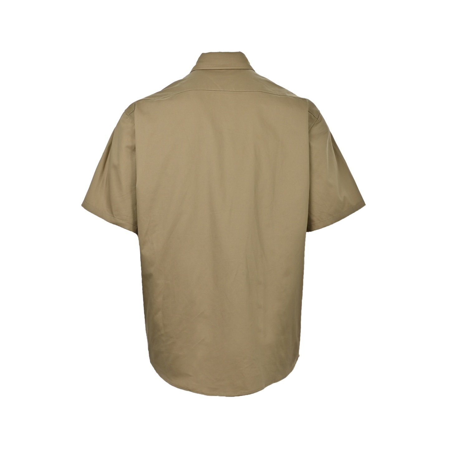 Moncler Olive Green Cotton Gabardine Short Sleeve T-Shirt - Afbeelding 2