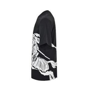 Alternative view of Burberry EKD Logo Cotton T-Shirt Black White