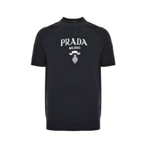 Prada Black Superfine Wool Cashmere T-Shirt