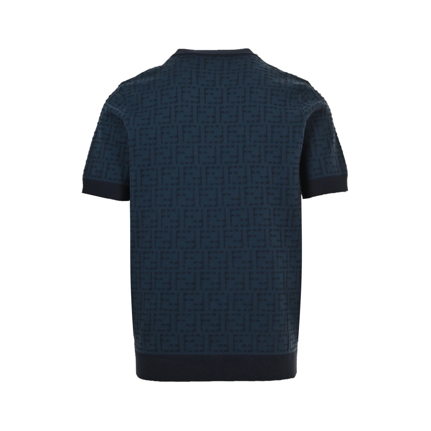 Fendi FF Selleria Cotton Blue T-Shirt - Afbeelding 3