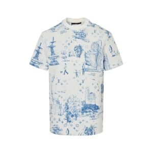 Louis Vuitton Printed Cotton Pique T-Shirt